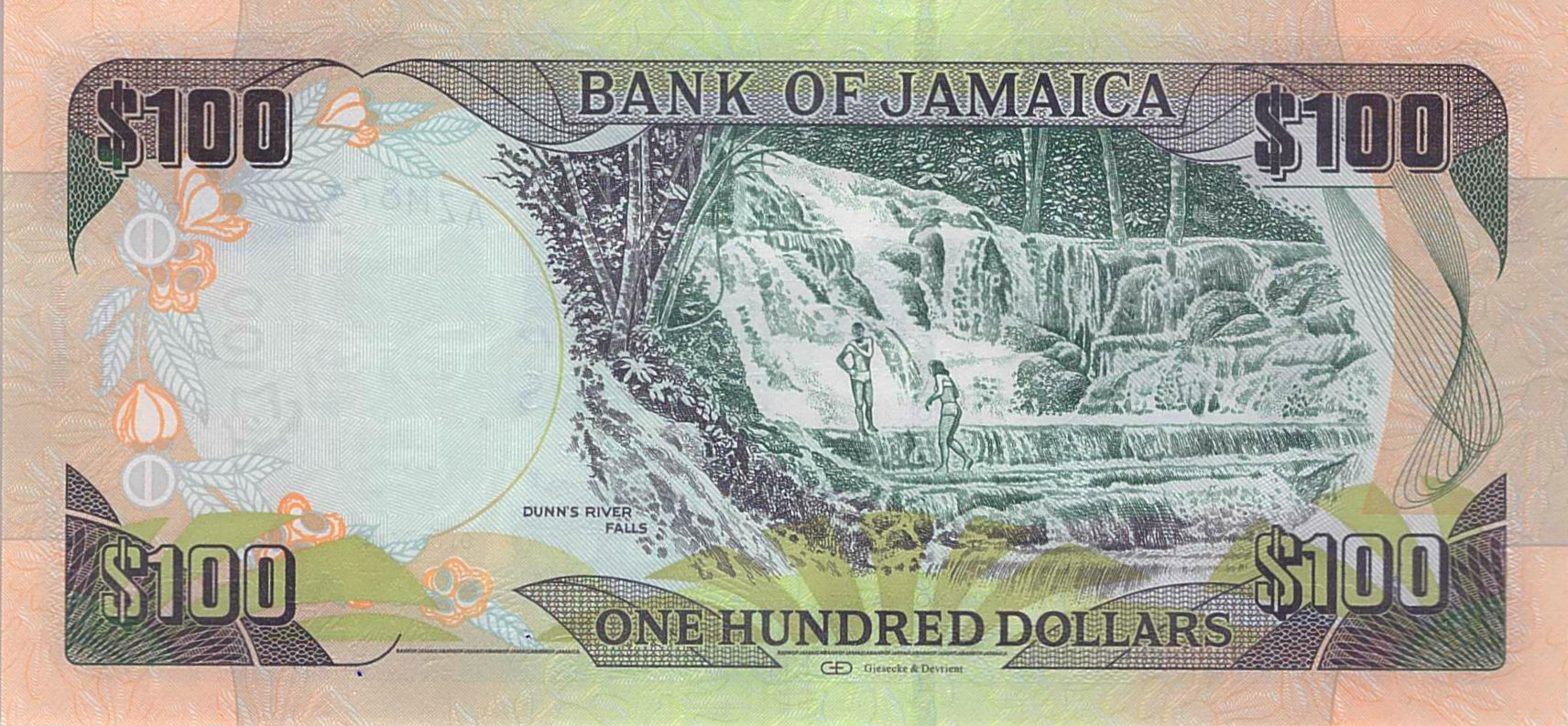 Jamaica 100 2014 UNC P-95